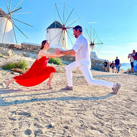 公寓 Alkisti Next To The Windmills Of Mykonos